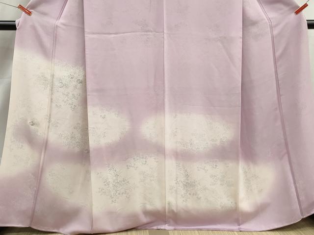 平和屋着物■訪問着 刺繍 霞草花文 暈し染め 正絹 逸品 DABJ5412qa