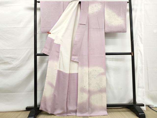 平和屋着物■訪問着 刺繍 霞草花文 暈し染め 正絹 逸品 DABJ5412qa