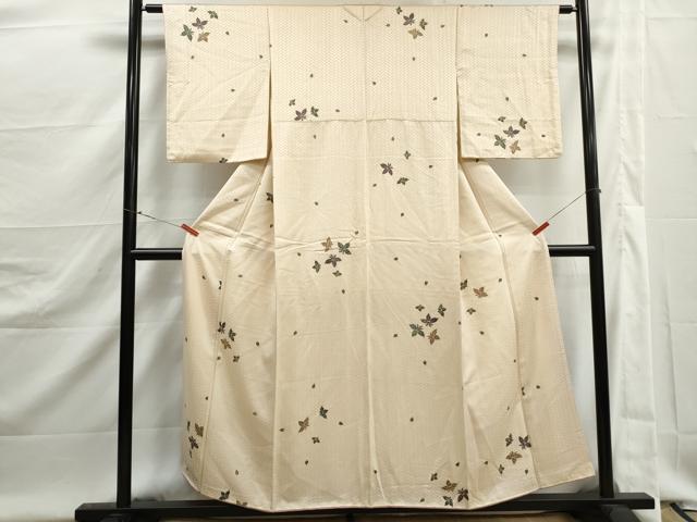 平和屋着物■上質な小紋 舞桐文 正絹 逸品 DABJ5417qa