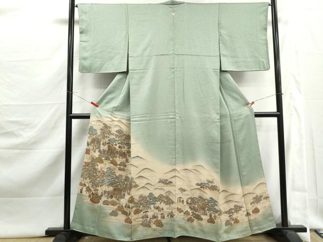 平和屋着物■豪華色留袖 人物風景文 暈し染め 金彩 正絹 逸品 DABJ5423qa