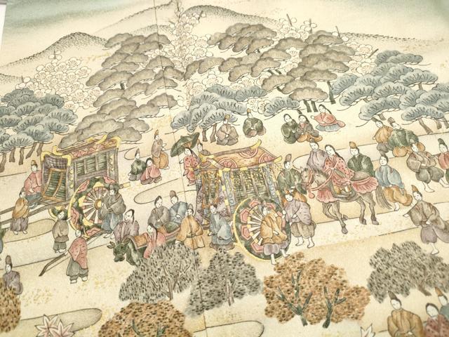 平和屋着物■豪華色留袖 人物風景文 暈し染め 金彩 正絹 逸品 DABJ5423qa