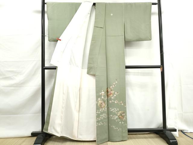 平和屋着物■豪華色留袖 雪輪草花文 枝梅 金銀彩 正絹 逸品 DABJ5424qa