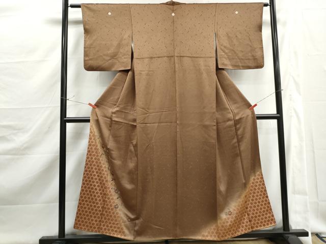 平和屋着物■豪華色留袖 刺繍 枝花文 暈し染め 金彩 正絹 逸品 DABJ5425qa