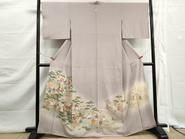 平和屋着物■豪華色留袖 作家物 人物風景文 暈し染め 金彩 正絹 逸品 DABJ5440qa