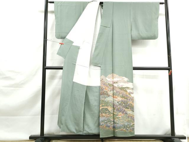 平和屋着物■豪華色留袖 友禅 作家物 修学院離宮 正絹 逸品 DABJ5446qa