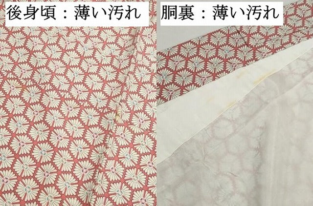 平和屋着物■上質な小紋 亀甲花文 正絹 逸品 DABJ5462qa