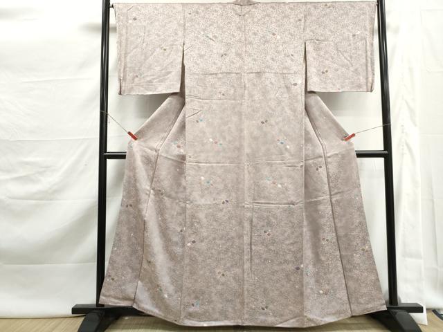 平和屋着物■上質な小紋 絞り 霞文 暈し染め 正絹 逸品 DABJ5468qa