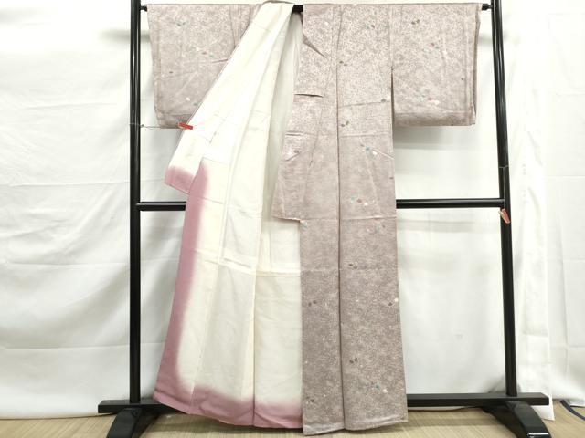 平和屋着物■上質な小紋 絞り 霞文 暈し染め 正絹 逸品 DABJ5468qa
