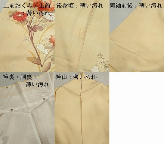平和屋着物■訪問着 駒刺繍 枝花文 暈し染め 金彩 正絹 逸品 DABJ5479qa