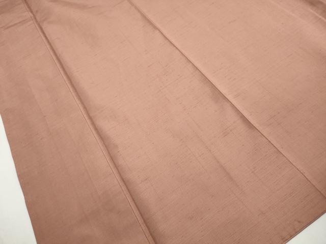 平和屋着物■上質な紬 霞地紋 ときがら茶色 正絹 逸品 DABJ5495qa