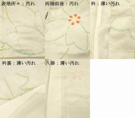 平和屋着物■上質な小紋 総絞り 桜尽くし 正絹 逸品 DABJ5540qp
