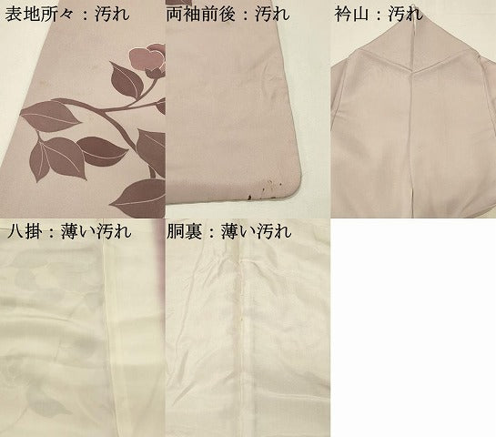 平和屋着物■訪問着 刺繍 枝椿 正絹 逸品 DABJ5559qp