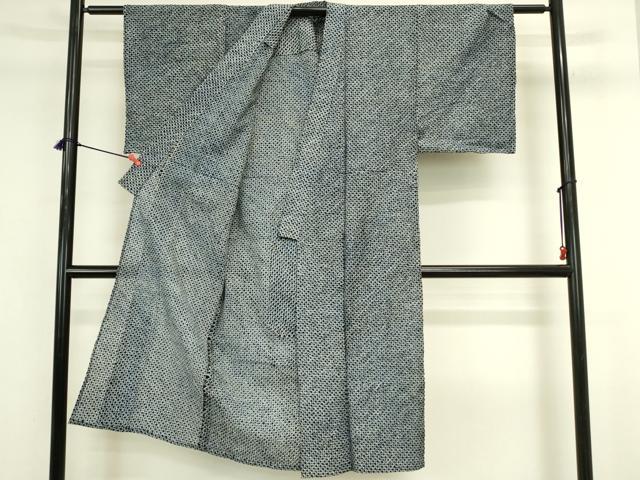 平和屋着物∴夏物 男性 浴衣 有松鳴海絞り 三浦絞り 綿 逸品 DABJ5567qp
