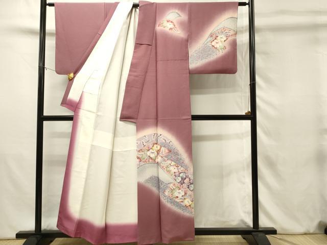 平和屋着物■訪問着 辻が花 絞り 暈し染め 正絹 逸品 DABJ5648qp
