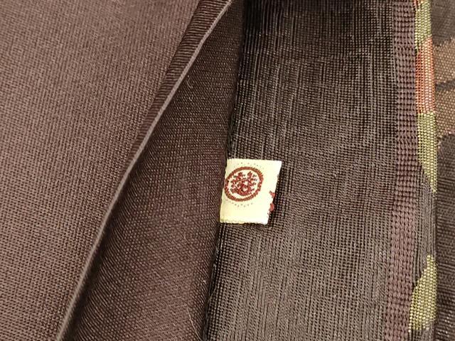 平和屋着物◎六通柄袋帯 ふくれ織 立涌更紗陶器花文 三越扱い 正絹 逸品 DABJ5956qp