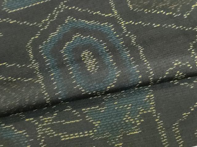 平和屋着物▽本場大島紬 単衣 亀甲花文 正絹 逸品 未使用 DABJ6024sf