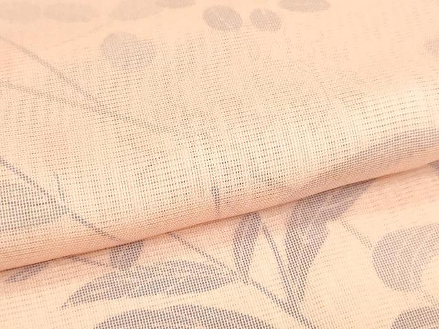 平和屋着物▽訪問着 無双 紗×絽 紗袷 枝花文 正絹 逸品 DABJ6034sf