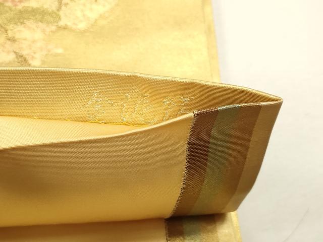平和屋本店●六通柄袋帯 二条庭園四季絵文 本金箔 金泥箔 正絹 逸品 DABJ6063sf
