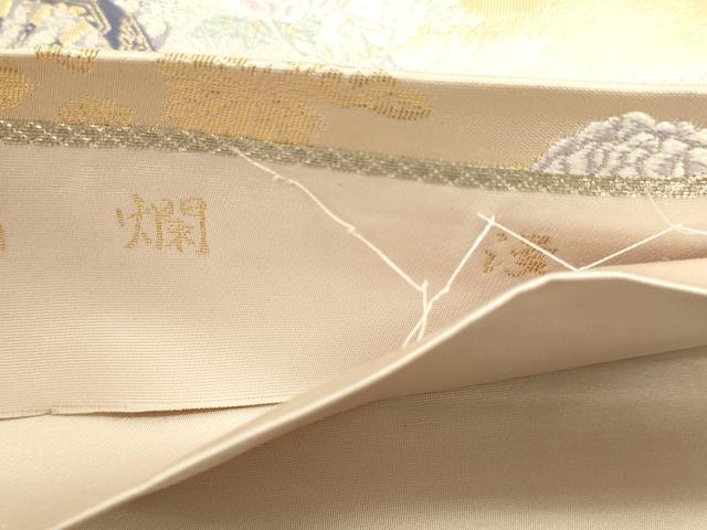 平和屋本店▼六通柄袋帯 唐織 爛漫 本金箔 正絹 逸品 DABJ6067sf
