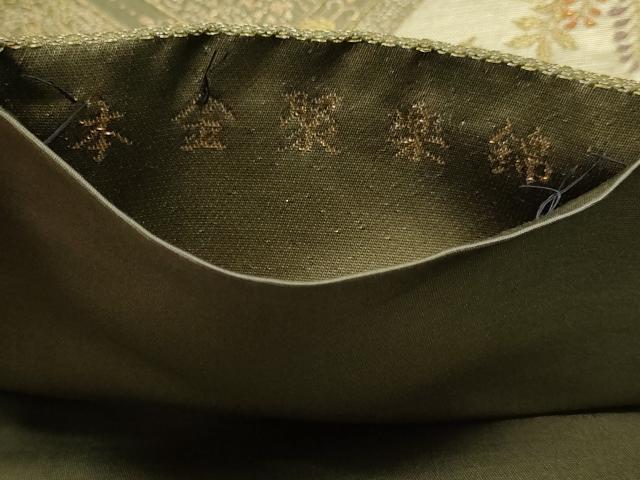 平和屋本店▼六通柄袋帯 天井御所車文 本金聚楽錦 正絹 逸品 DABJ6153sf