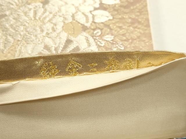 平和屋本店▼六通柄袋帯 花車流扇 純金二重引24金 正絹 逸品 DABJ6154sf