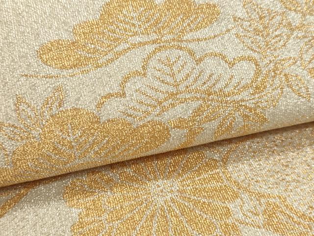 平和屋本店▼太鼓柄袋帯 つづれ織 花御所車文 本金箔24K 正絹 逸品 DABJ6170sf