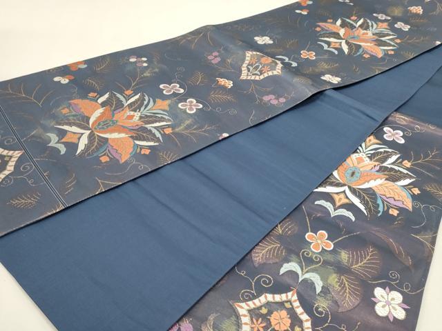 平和屋本店▼西陣 六通柄袋帯 唐織 華連 本金二重箔 正絹 逸品 DABJ6209sf