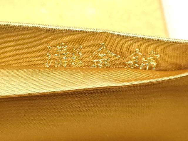 平和屋本店●加賀友禅の巨匠 初代 由水十久 西陣 長嶋成織物 ながしま帯 太鼓柄袋帯 胡弓 本金箔 瀞金錦 正絹 逸品 DABJ6491sf