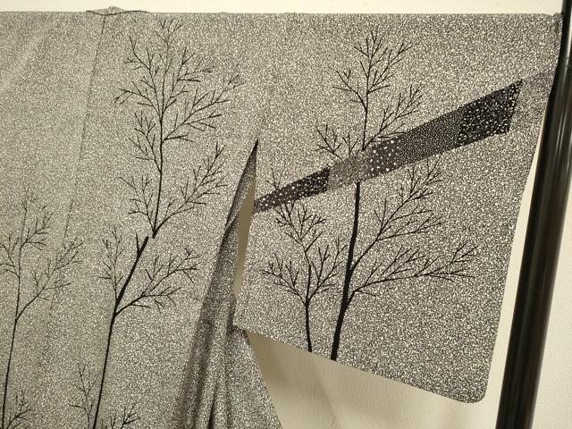平和屋着物▽二代目 川村久太郎 訪問着 単衣 吉祥樹林文 正絹 逸品 DABJ6541du