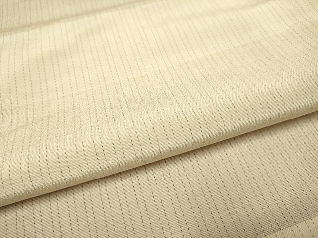 平和屋着物▽上質なお召 単衣 横段文 正絹 逸品 DABJ6561du