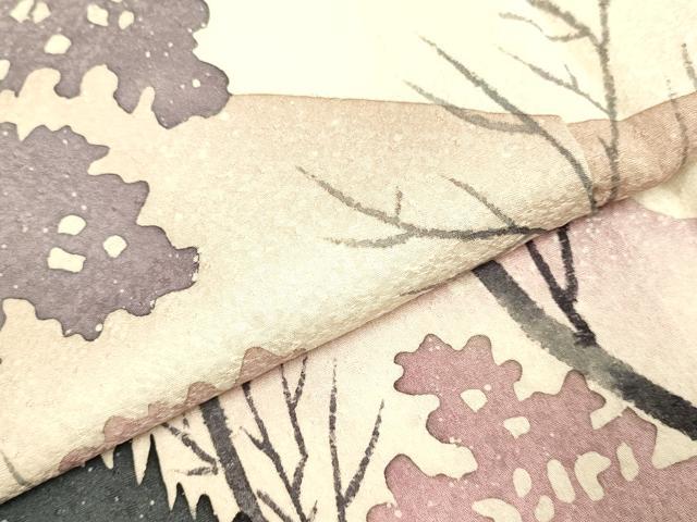 平和屋着物●訪問着 重ね山風景文 正絹 逸品 DABJ6646du