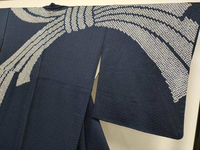 平和屋着物●訪問着 絞り 束ね熨斗文 正絹 逸品 DABJ6650du