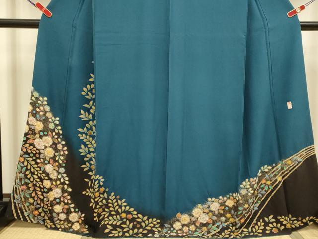 平和屋着物●訪問着 作家物 絞り 辻が花 金彩 やまと誂製 正絹 逸品 DABJ6661du