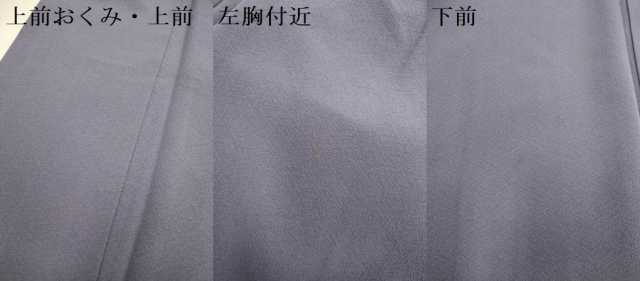 平和屋着物●上質な色無地 濃い鳩羽色 正絹 逸品 DABJ6705du