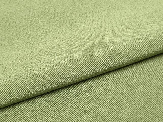 平和屋着物●上質な色無地 濃い柳茶色 正絹 逸品 DABJ6711du