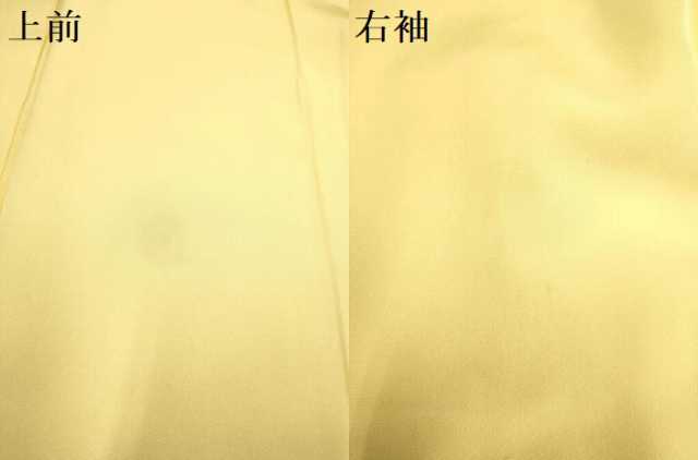 平和屋着物●上質な色無地 蜂蜜色 正絹 逸品 DABJ6721du