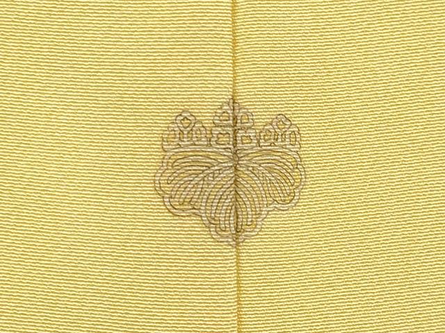 平和屋着物●上質な色無地 蜂蜜色 正絹 逸品 DABJ6721du