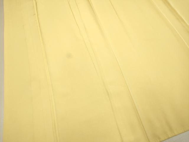 平和屋着物●上質な色無地 蜂蜜色 正絹 逸品 DABJ6721du