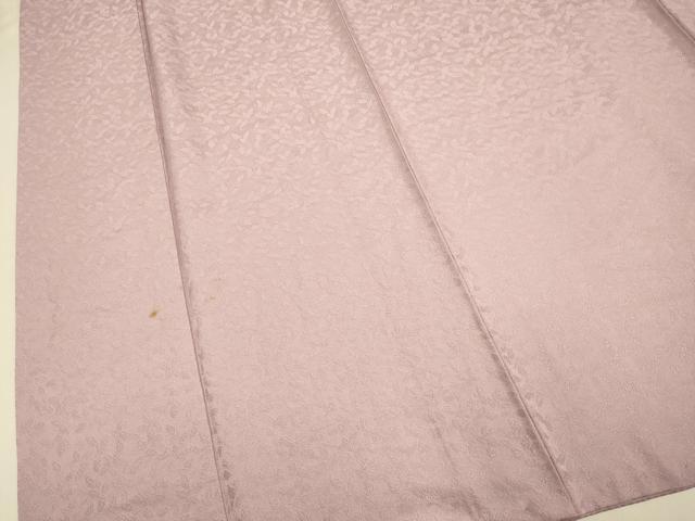 平和屋着物●上質な色無地 南天染 南天地紋 薄柿色 正絹 逸品 DABJ6722du