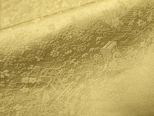 平和屋着物●上質な色無地 人物風景地紋 桑染色 正絹 逸品 DABJ6723du