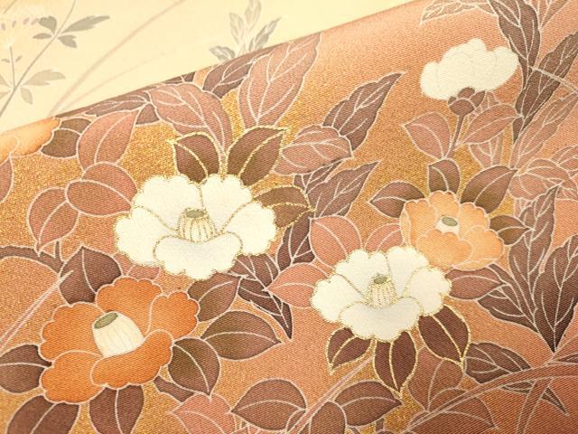 平和屋着物●訪問着 刺繍 草花文 暈し染め 金彩 正絹 逸品 DABJ6731du