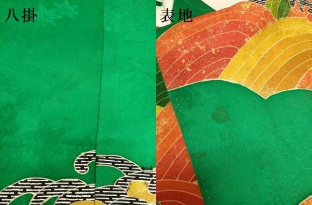 平和屋着物●豪華振袖 駒刺繍 御所車立波花文 金銀彩 正絹 逸品 DABJ6775du