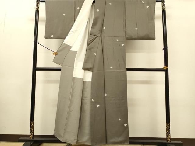 平和屋着物●上質な小紋 舞花文 正絹 逸品 DABJ6925du