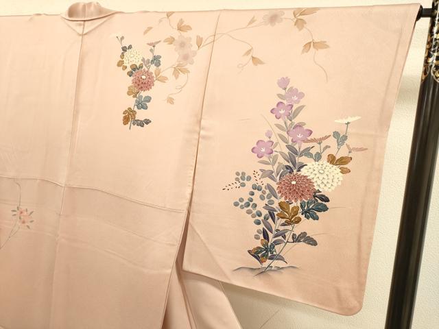平和屋着物●訪問着 友禅 花鳥文 暈し染め 正絹 逸品 DABJ6937du