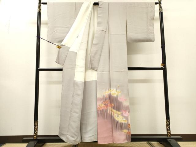 平和屋着物▼色留訪問着 作家物 草花 正絹 逸品 DABJ7002fe
