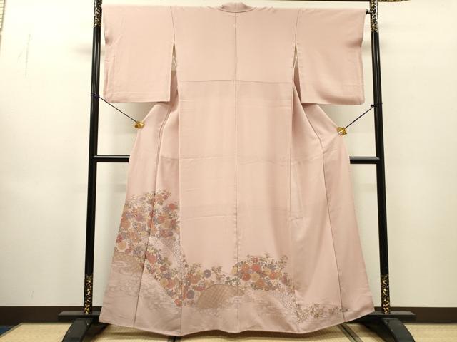 平和屋着物▼中国三大刺繍 スワトウ刺繍 汕頭刺繍 総刺繍 色留袖 流水籬花文 暈し染 正絹 逸品 DABJ7003fe