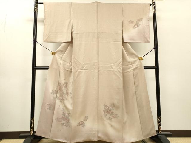 平和屋着物▼中国三大刺繍 スワトウ刺繍 汕頭刺繍 相良刺繍 総刺繍 訪問着 扇面花文 暈し染 正絹 逸品 DABJ7025fe