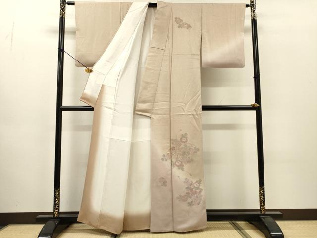 平和屋着物▼中国三大刺繍 スワトウ刺繍 汕頭刺繍 相良刺繍 総刺繍 訪問着 扇面花文 暈し染 正絹 逸品 DABJ7025fe