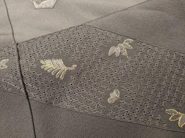 平和屋着物▼中国三大刺繍 スワトウ刺繍 汕頭刺繍 総刺繍 訪問着 跳兎 暈し染 金糸 正絹 逸品 DABJ7030fe