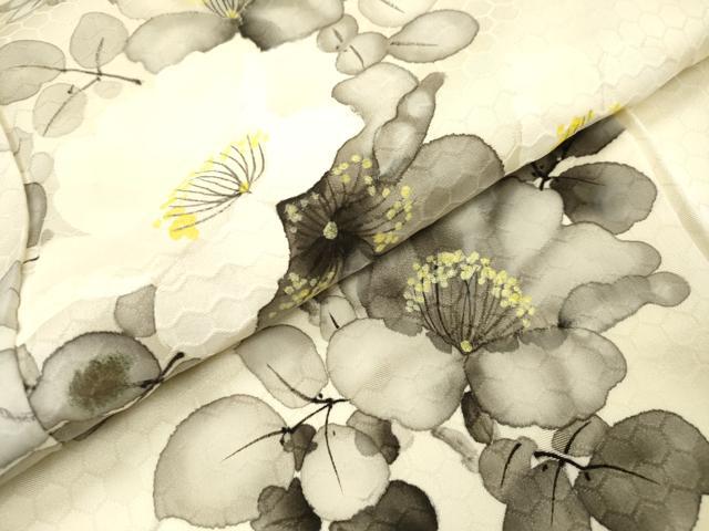 平和屋着物▼訪問着 手描き 枝花 正絹 逸品 DABJ7038fe